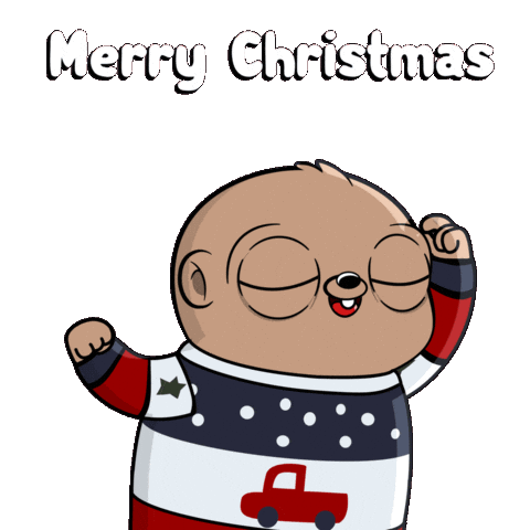 Merry Christmas Dance Sticker by Fugz Official