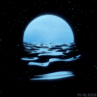 pislices loop retro 3d blue GIF
