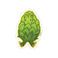 Long Beach Hop Sticker by Long Beach Beer Lab