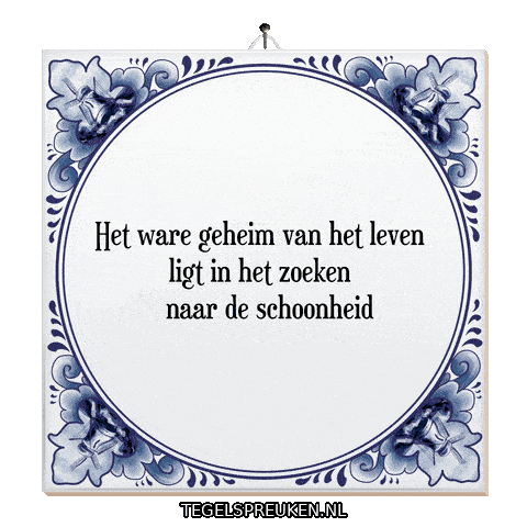 Nl Genieten Sticker by Tegelspreuken.nl