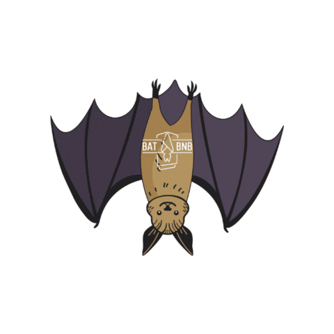 BatBnB giphygifmaker bat bats fruitbat Sticker