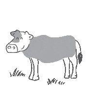 Chicken Cow Sticker by Yappy Pets