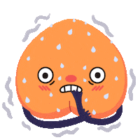 Scared Shock Sticker by Yasislas