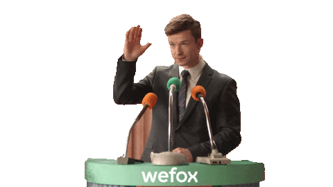 Speech Waving Sticker by wefox
