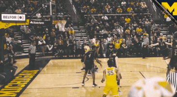 Go Blue Michigan Basketball GIF by Michigan Athletics