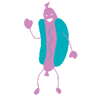 hotdog hello Sticker by SZR