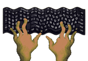 Sticker Hands Sticker by Xenoself