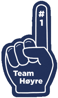 team no1 Sticker by Haugesund Høyre