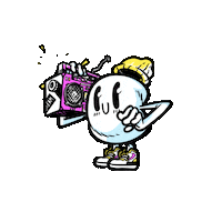 TrashIceCream ice cream marshmallow jukebox bentonville Sticker