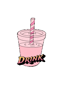 Pink Drinking Sticker