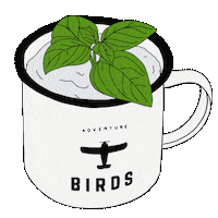 Coffee Drink Sticker by Craft Circus - Flaschenpost Gin & BIRDS Dry Gin