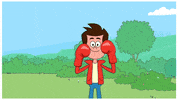 NickIndia fight angry punch box GIF