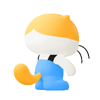 Cat Hello Sticker by Daangnmarket