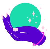 Hand Sparkling Sticker by SUPER NICE LETTERS