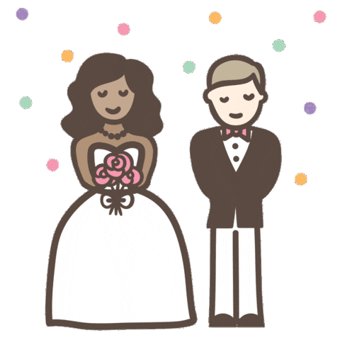 Getting Married Bride Sticker by Polka Dot Wedding