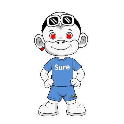 Monkey Yes Sticker by Zhot