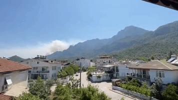 Smoke Billows in Southern Turkey as Crews Tackle Wildfire