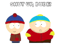 Stan Marsh Shut Up Sticker by South Park