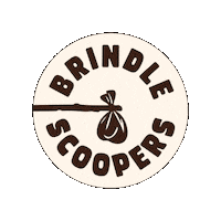 brindlescoopers brindle brindle scoopers scoopers pet waste removal Sticker