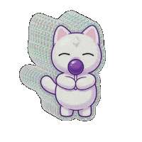 Cute Cat Sticker by The LSD Hotel