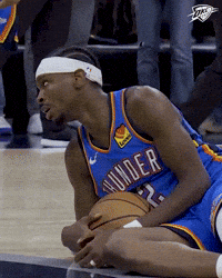 Tired Oklahoma City GIF by OKC Thunder