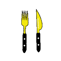 Yellowteeth food hungry bravebison Sticker