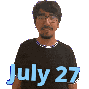 July 27 Sticker