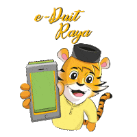 maybank celebrate tiger raya lebaran Sticker