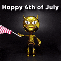 4Th Of July Wave GIF by Bold Art Degens