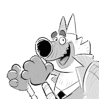 shilohillustration dog barkley slowclap shilohillustration Sticker