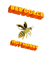 Hot Honey Sticker by Bee Dolce Hot Honey