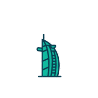 Dubairun Sticker by WorldsIconic