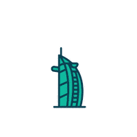 Dubairun Sticker by WorldsIconic