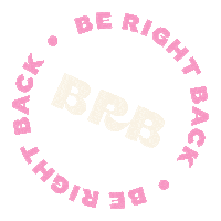 Brb Berightback Sticker by Line and Doodle