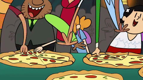 pizza eating GIF by Atomic Puppet