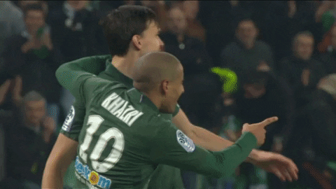 hugs love GIF by AS Saint-Etienne