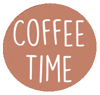 Coffee Button Sticker