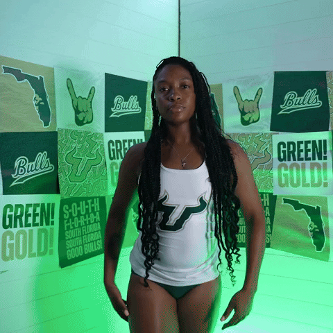 South Florida Horns Up GIF by USF Athletics