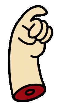 That Way Hand Sticker by orlandosoyyo