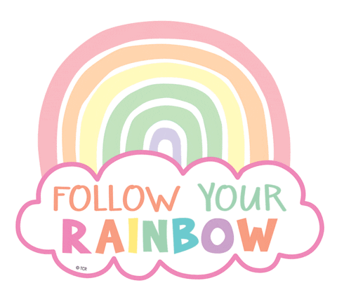 Happy Rainbow Sticker by Teacher Created Resources