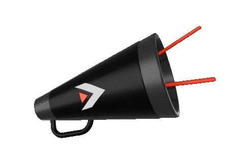 3D Megaphone Sticker by LiveFRAME