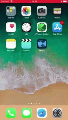 swipe right iphone screenshot preview GIF