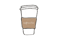 aniaavalos coffee minimalist cafecito aniaavalos Sticker