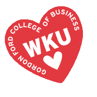 Wku Hilltoppers Heart Sticker by Western Kentucky University
