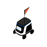Robot Happiness Sticker by Kiwibot