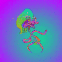 Iziwizi Alien Trippy Lsd Pink Snail GIF