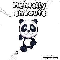 En Route Panda Sticker by VeeFriends