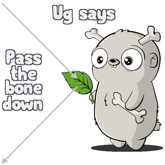 FugzOfficial giphyupload pass bone ug Sticker