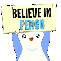 Believe Sticker by Pudgy Penguins