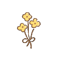 suu-poeticton yellow flower ゆるふわ suupoeticton 黄色い花 Sticker